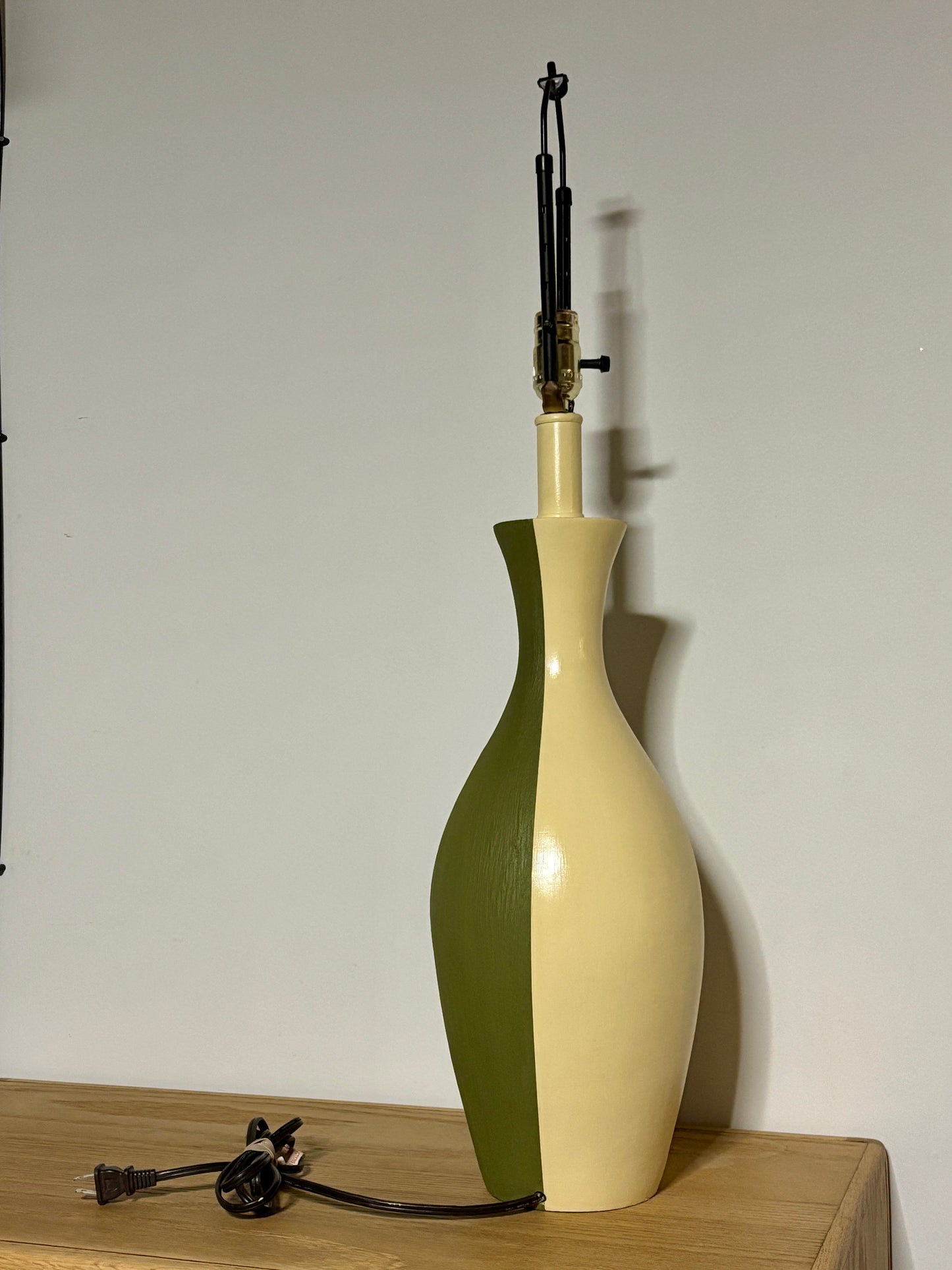 Midcentury Style Two-tone Table Lamp