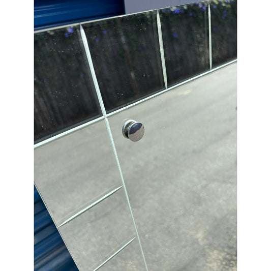 80s Wall Mirror With Square Details