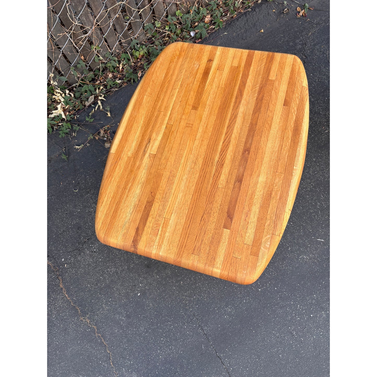 Pair of Vintage 70s Oak Side Tables - Lou Hodges