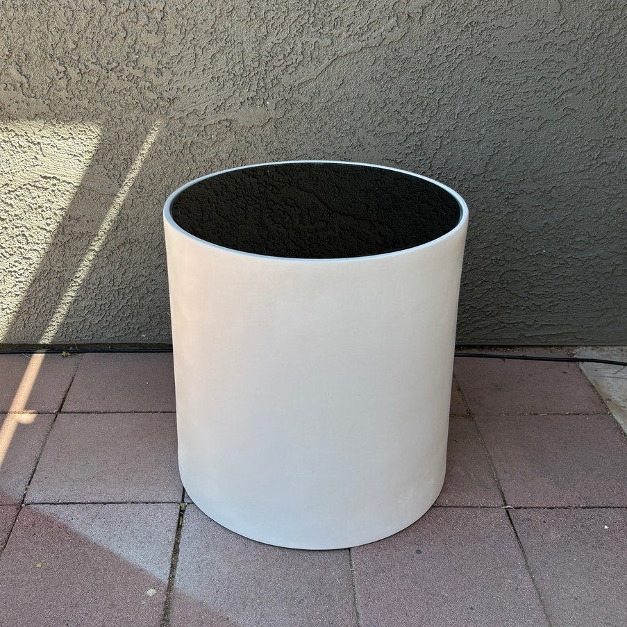 80s Italian Design Round Glass Top Accent Table