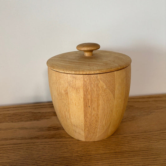 Midcentury Style Wooden Ice Bucket