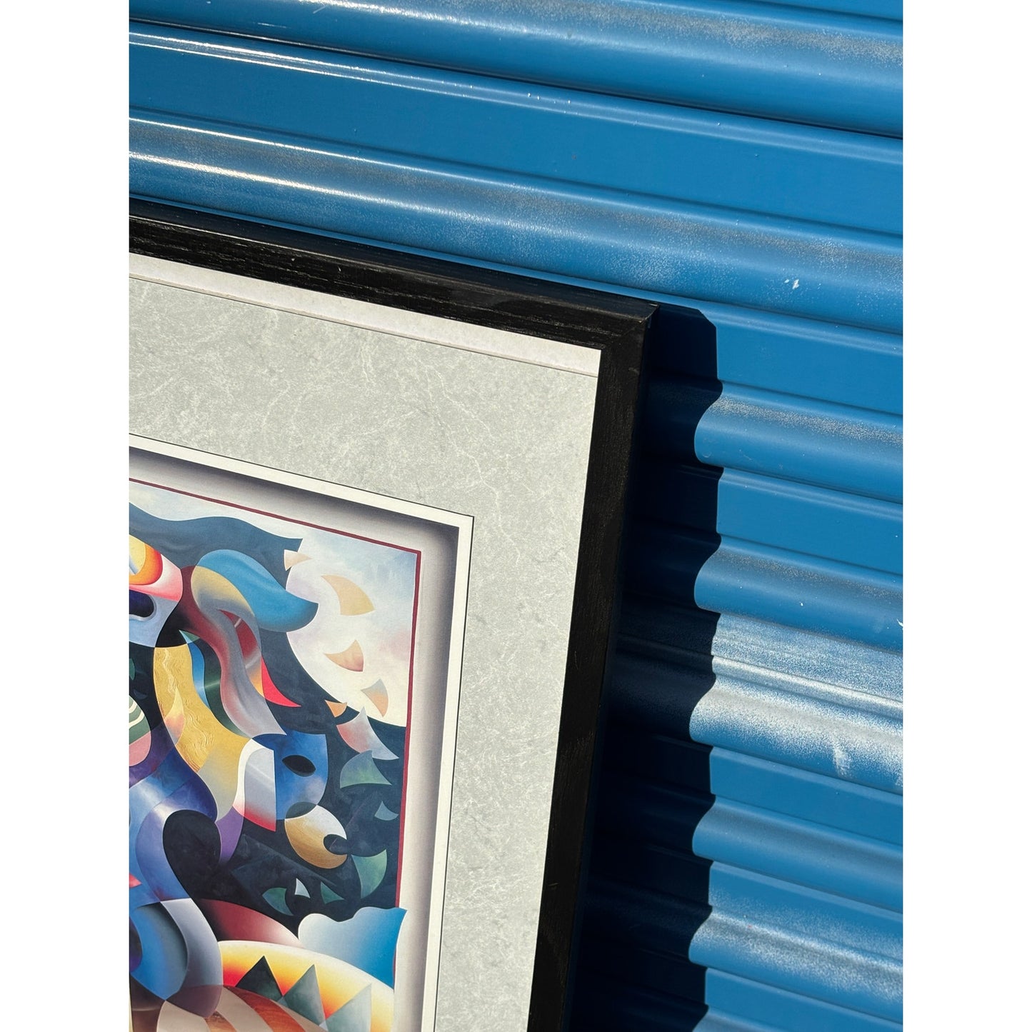 Abstract 90s Modernist Style Lithograph - Signed by Artist