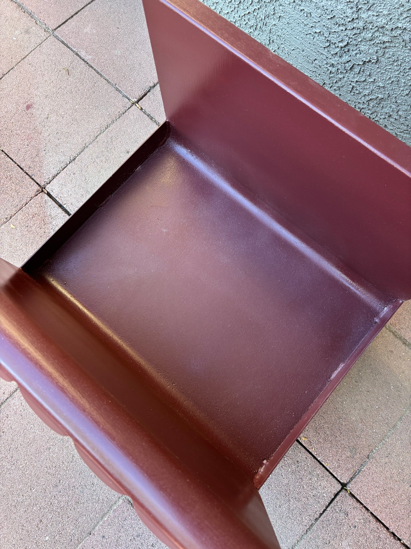 Vintage Log Holder With Ceramic Detail