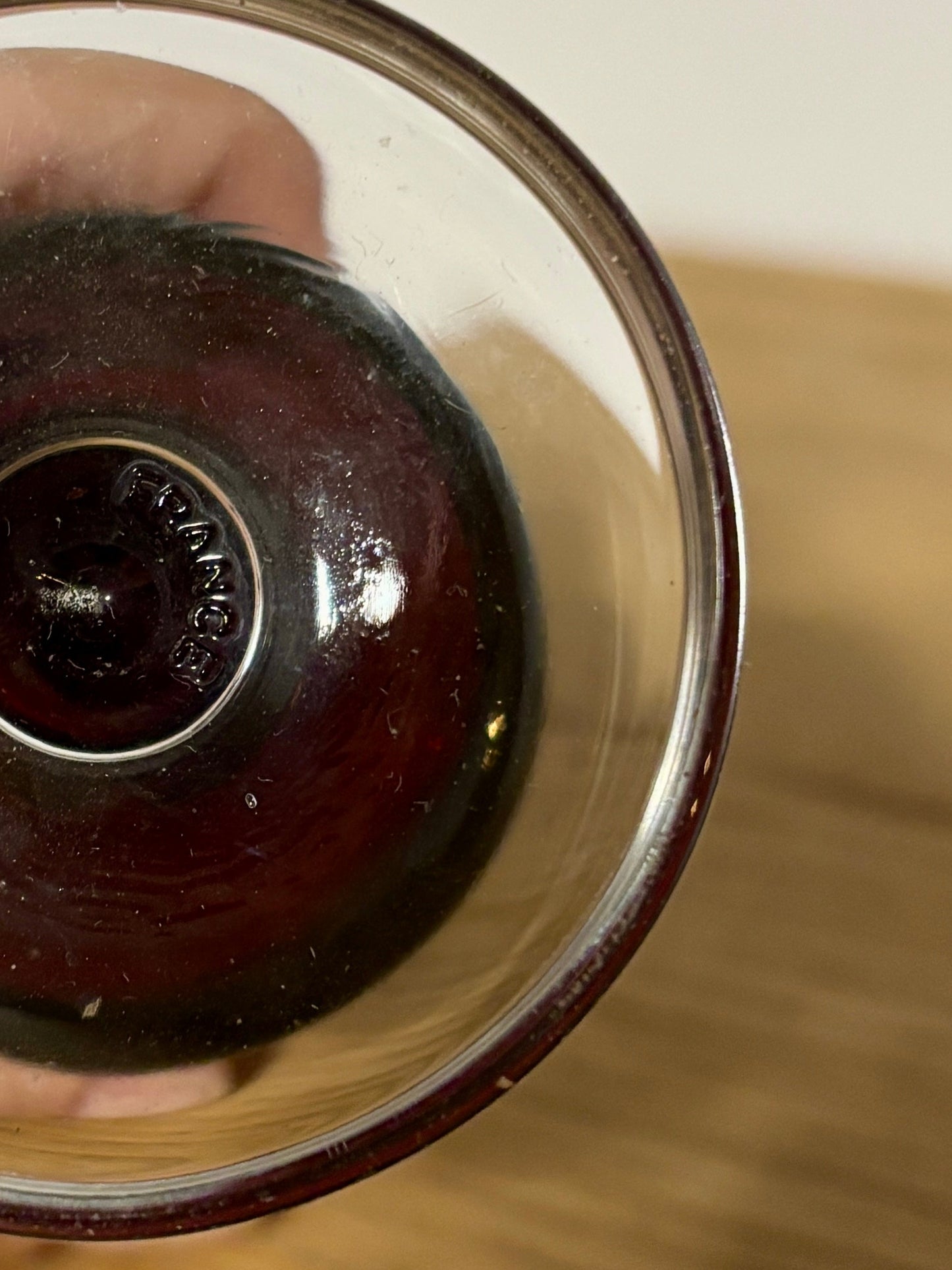 70s Red Luminarc France Glasses - set of 5