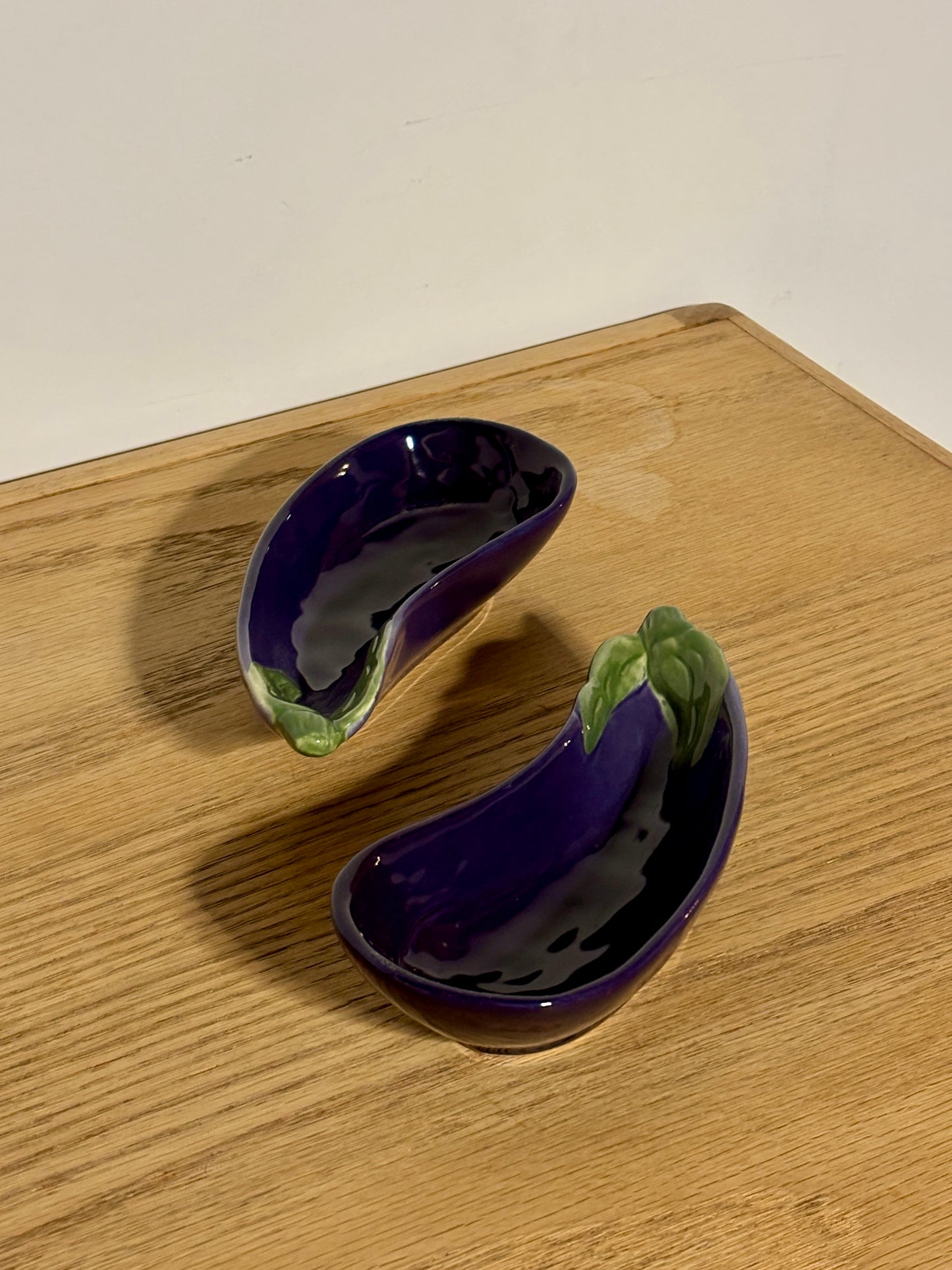 80s Vegetable-shaped Snack Plates "Jardin Potager" Collection by Williams Sonoma