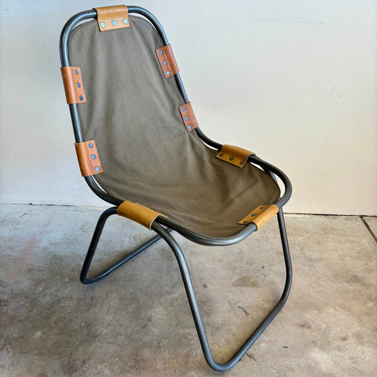 Small side chair in the style of Charlotte Perriand